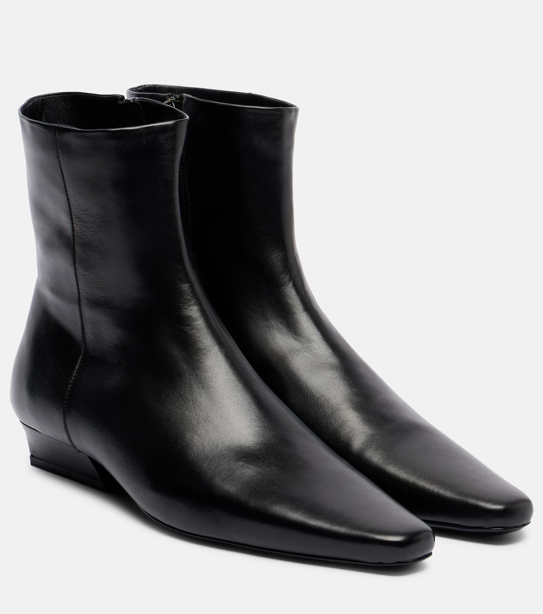 Wally Flat leather ankle boots | Mytheresa (US/CA)