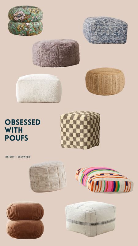 Poufs, ottomans, footrest, home accessoriess

#LTKhome