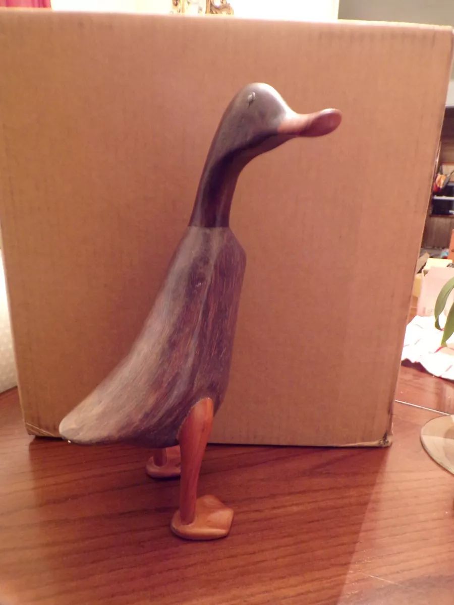 Wooden Duck Figurine By dcuk  | eBay | eBay US