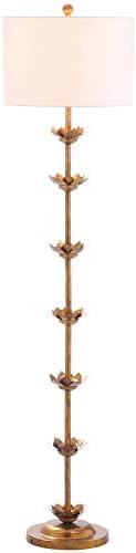 Safavieh FLL4003A Lighting Collection Landen Leaf 63.5" Antique Gold Floor Lamp, Metal | Amazon (US)