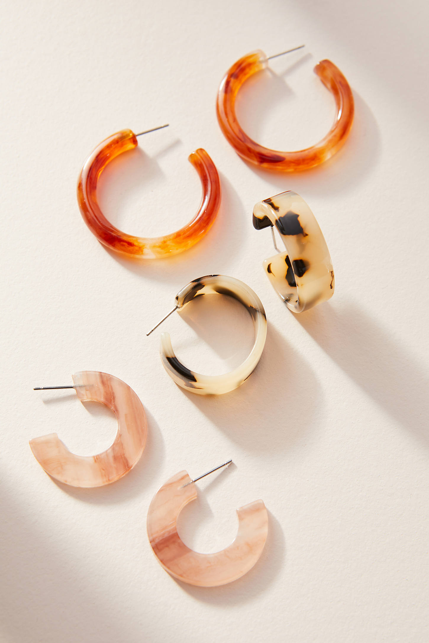 Cindy Resin Hoop Earring Set | Anthropologie (US)