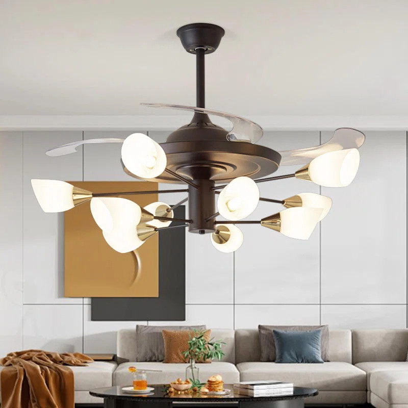 Karolos Ceiling Fan with Light Kit | Wayfair North America
