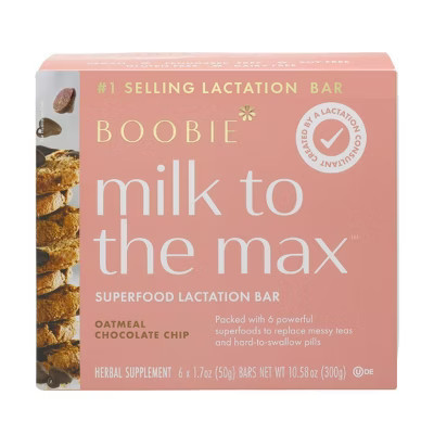 Boobie Bar Superfood Lactation Bar Oatmeal Chocolate Chip - 1.7oz/6ct | Target