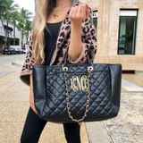 Monogram Coco Noir Quilted Handbag | I Love Jewelry