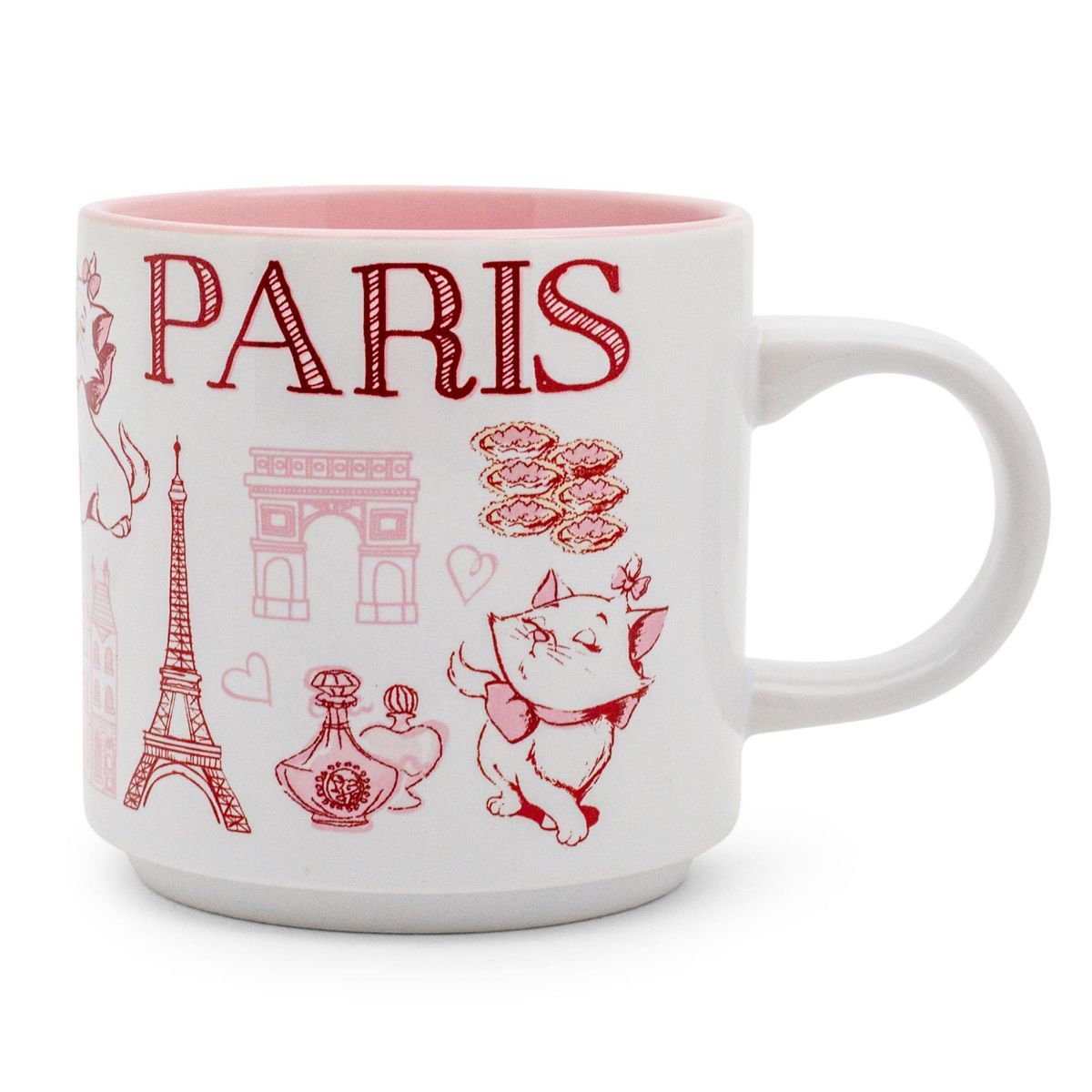 Silver Buffalo Disney The Aristocats Marie Pink Icons Ceramic Mug | Holds 13 Ounces | Target