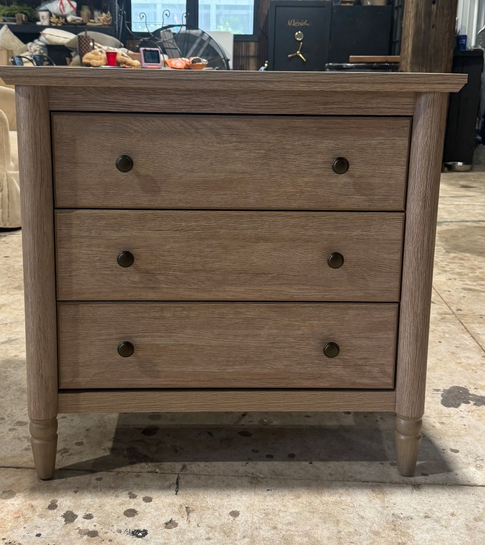 Ordered a set of these wood nightstands the stage the master bedroom at our flip house. Great price and I love the wood tone! They have electric in them as well. Under $400 for a set of 2! 3 drawer nightstand dressers  

#LTKHome