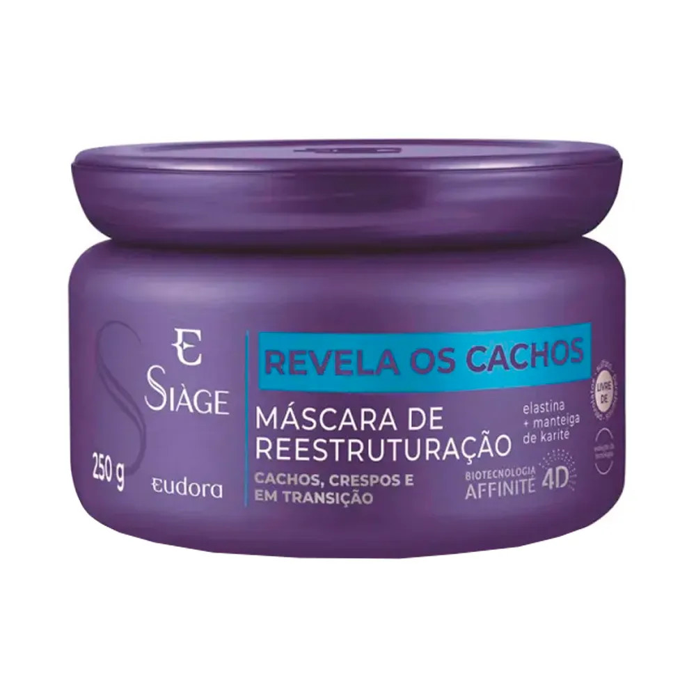 Máscara de Reestruturação Eudora Siáge Revela os Cachos 4D 250 g | Amobeleza (BR)