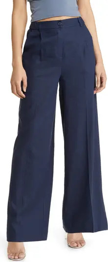 Linen Blend Trousers | Nordstrom