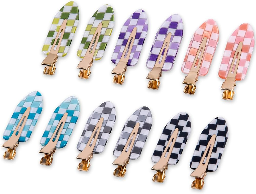 No Crease Creaseless No Bend Hair Clips For Styling Non Slip Flat Clips For Makeup Hair Accessori... | Amazon (US)