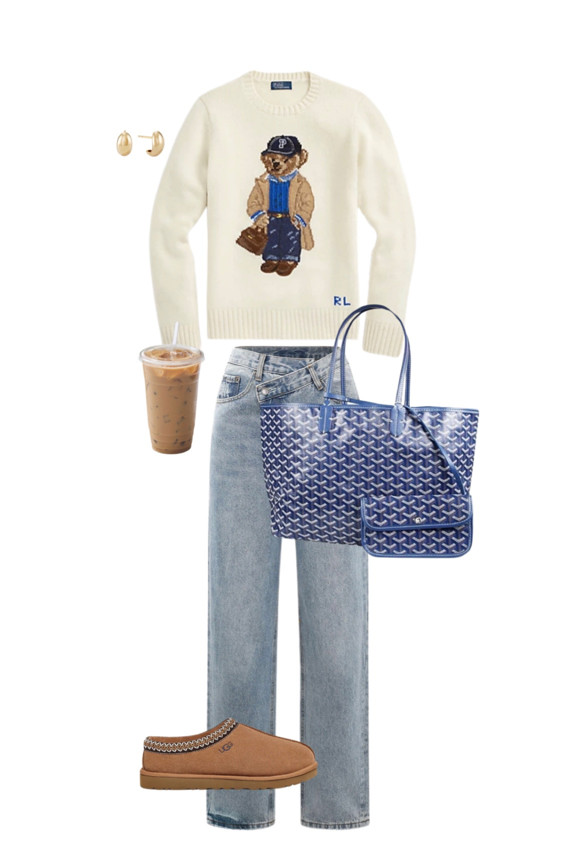 Teddy bear sweater fall outfit look 

#LTKfindsunder100 #LTKSeasonal #LTKstyletip