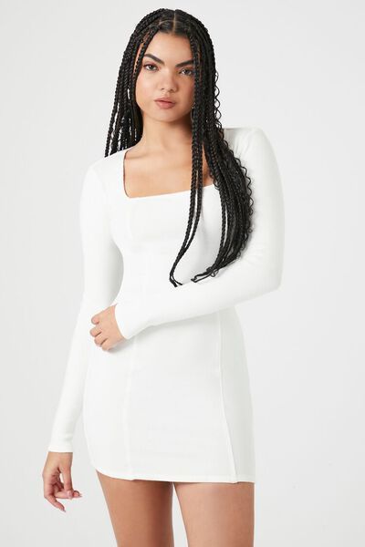 Square-Neck Bodycon Mini Dress | Forever 21 | Forever 21 (US)