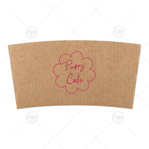 Kitschy Cocktail Hour Floral Frame Coffee Sleeve | ForYourParty.com