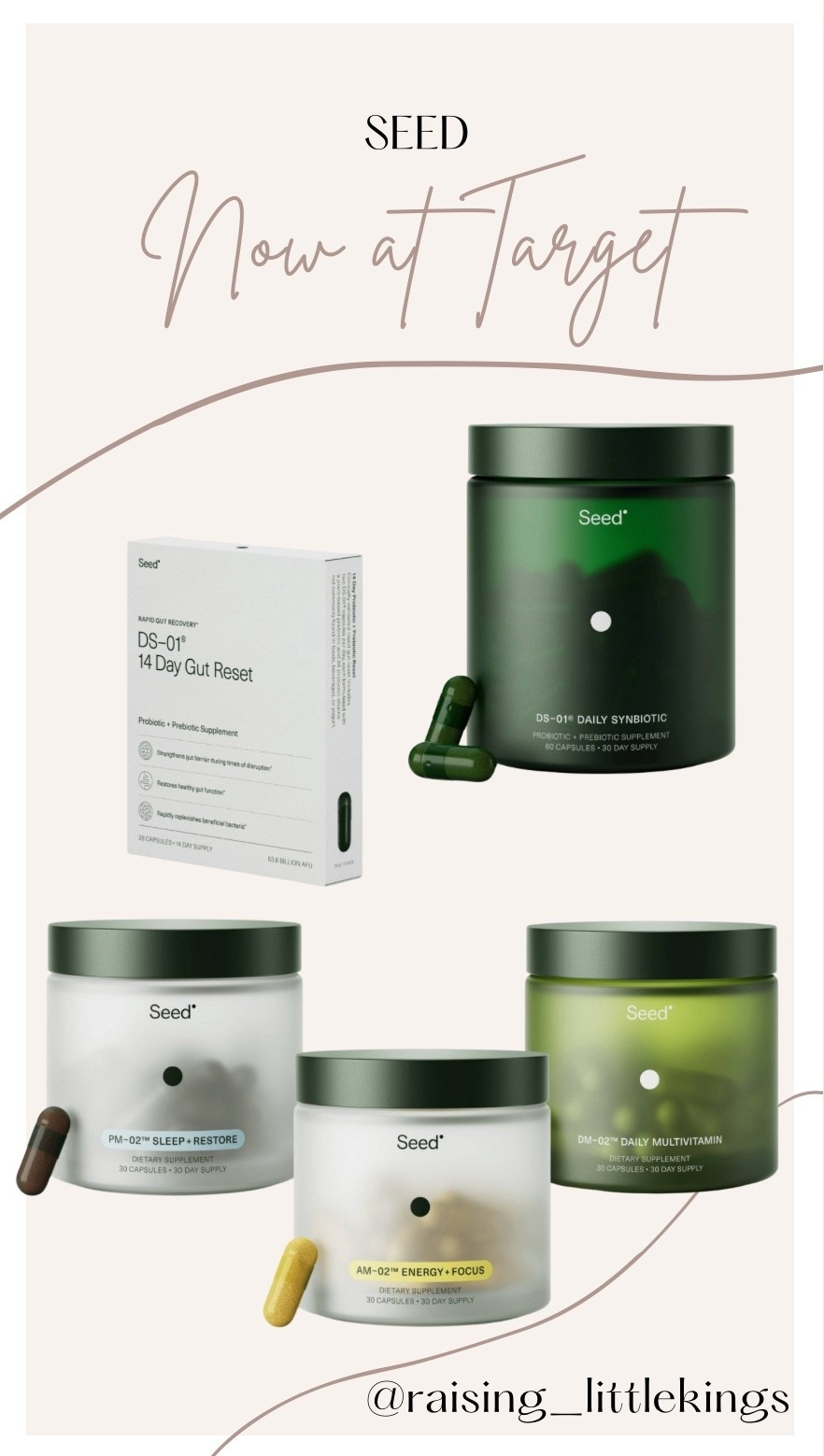 Seed products are now available at Target!!! I have heard SO many great things about this brand and I can’t wait to get started with their products. I just ordered their 14 day gut reset, and plan to start the synbiotic and multivitamin once I finish those! 

Have you tried Seed??

#LTKselfcare #LTKfitnessgoals #LTKmorningroutine