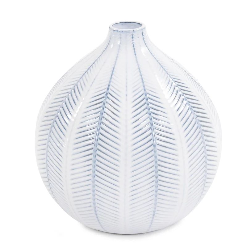 Kelston Mills Blue/White Ceramic Table Vase | Wayfair North America