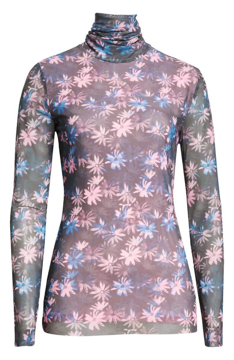 Mesh Turtleneck Top | Nordstrom