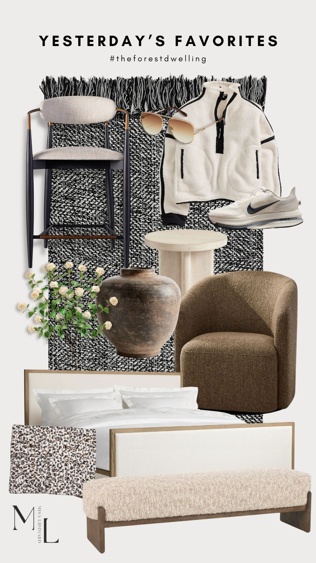 Yesterday's top picks! The half zip fleece is so cute. Hits perfectly at the waist. The Preston swivel is a timeless accent chair. I have two in the color Mocha. The upholstered bench is one of my favorite finds. I currently have this piece styled at the foot of my bed. 

 #LTKdayinmylife #LTKSeasonal #LTKHome