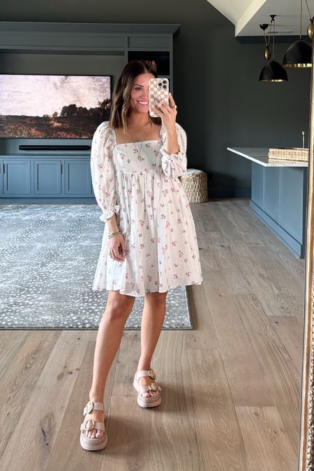 Wearing a small in dress- ALEXA15 works site wide for 15% off // If larger chested, would go up one size // spring dress, vacation dress, spring break, bump friendly // 

#LTKfindsunder100 #LTKstyletip #LTKsalealert
