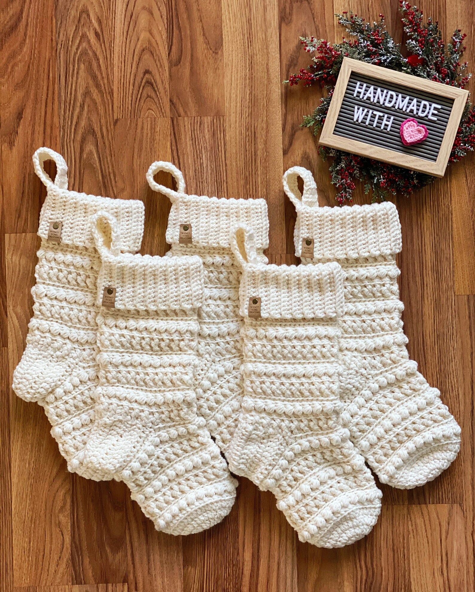 Handmade Christmas Stocking  Crocheted Stocking  Farm | Etsy | Etsy (US)