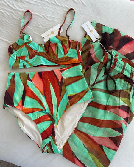 2 piece swimsuit and pants 

#LTKswim