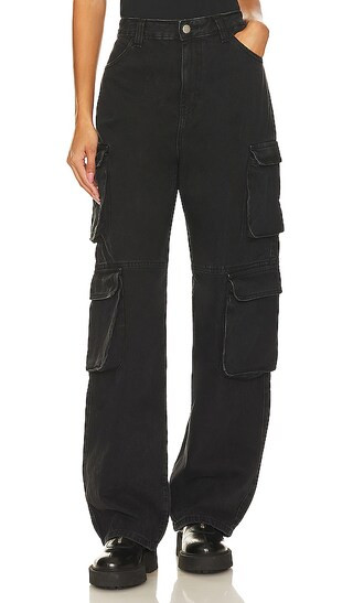 Donna Multi Cargo Wide Leg in Black Used | Revolve Clothing (Global)