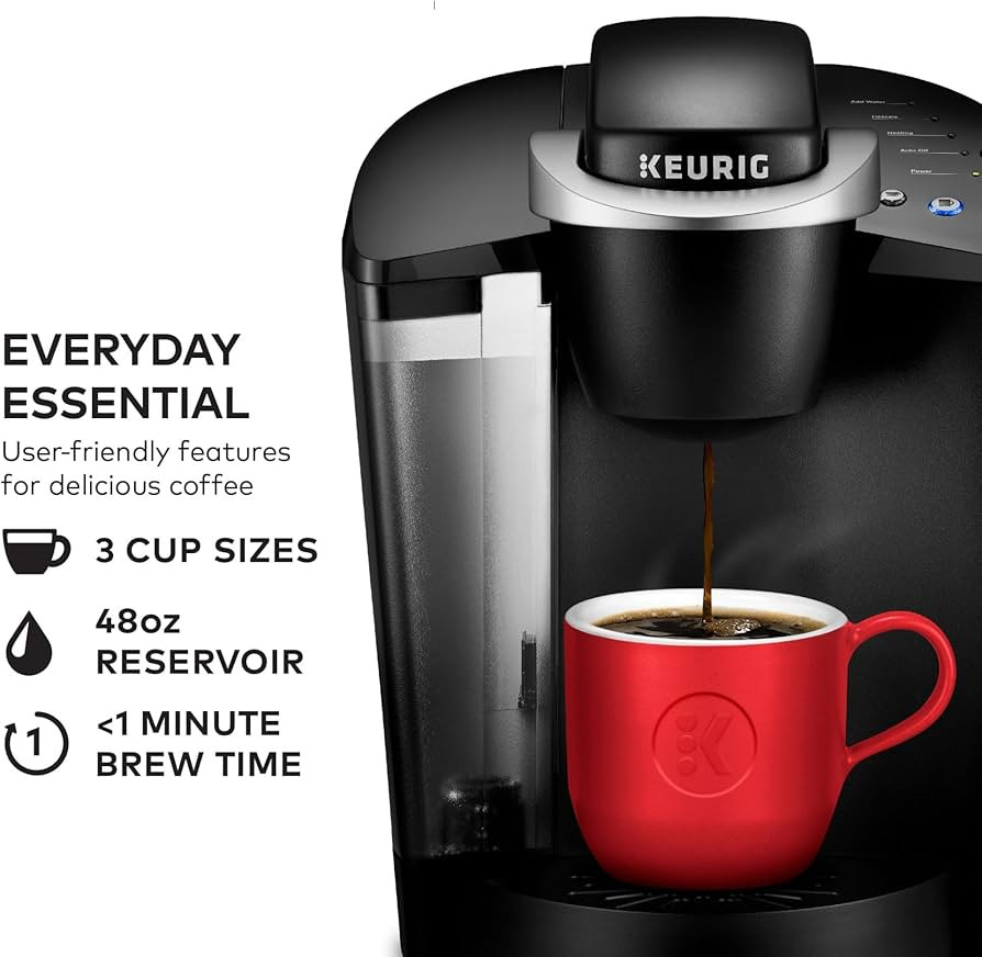 Amazon.com: Keurig K-Classic Single Serve K-Cup Pod Coffee Maker, with 3 Brew Sizes, 48oz Removab... | Amazon (US)