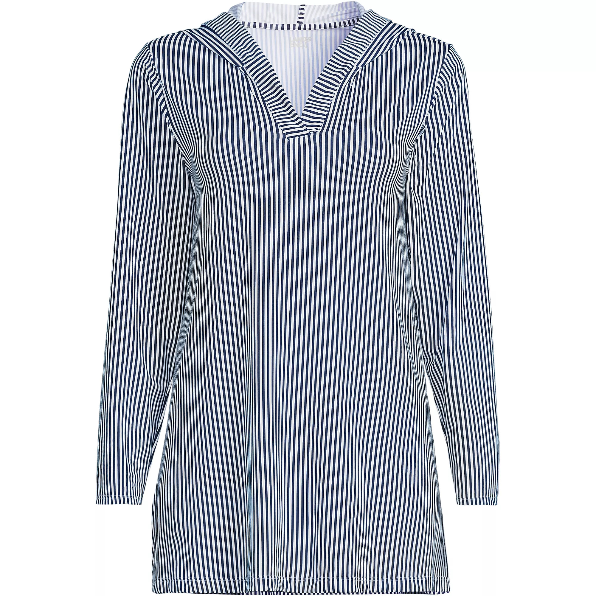 Women's SunShade UPF 50 Hooded Mini Swim Swim Cover-Up Dress | Lands' End (US)