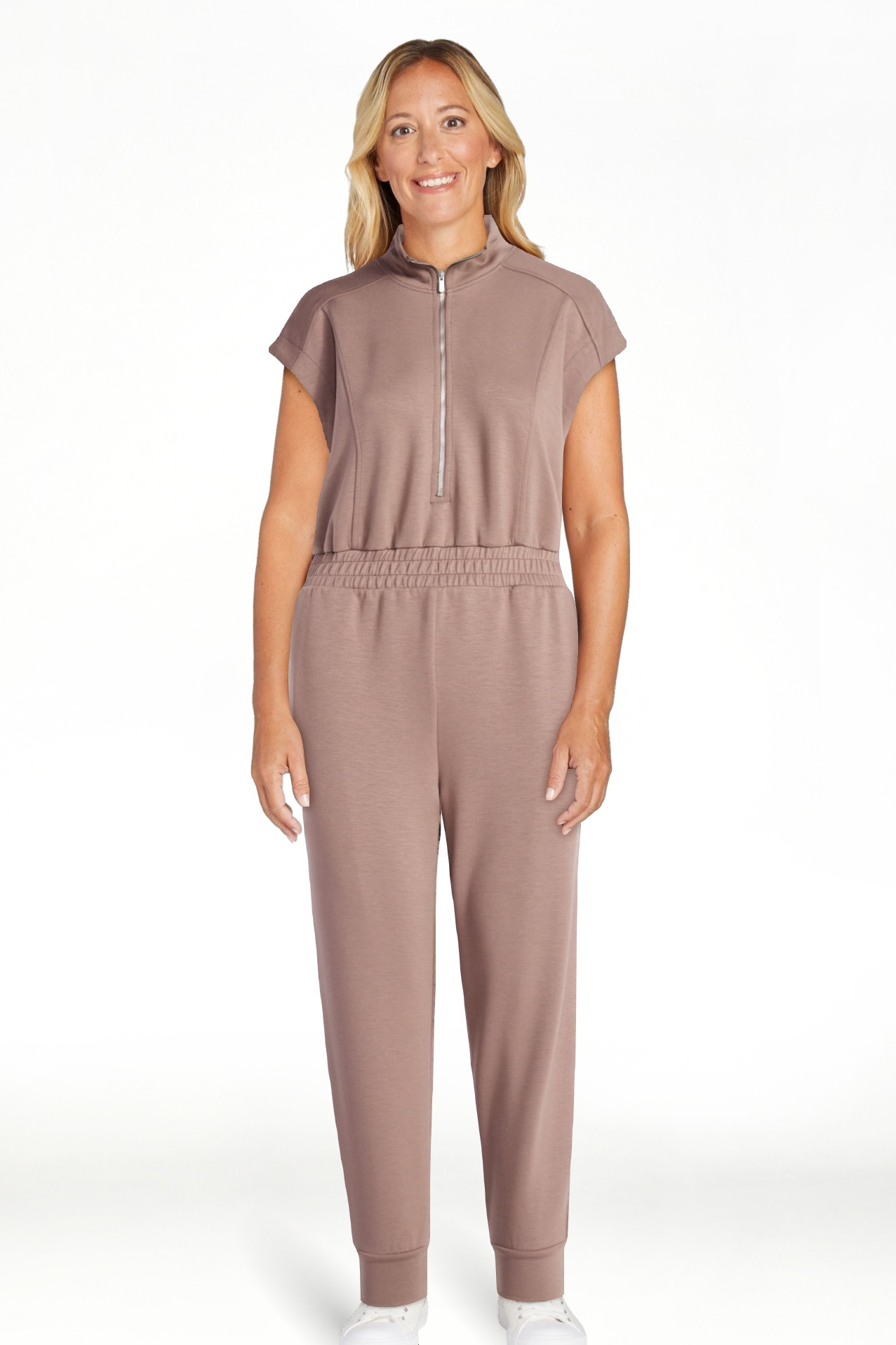 Scoop Women's and Women's Plus New Scubaknit Jumpsuit, Sizes XS-4X | Walmart (US)