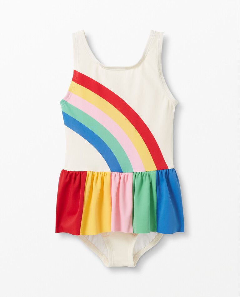 Rainbow Skirt One Piece Suit | Hanna Andersson