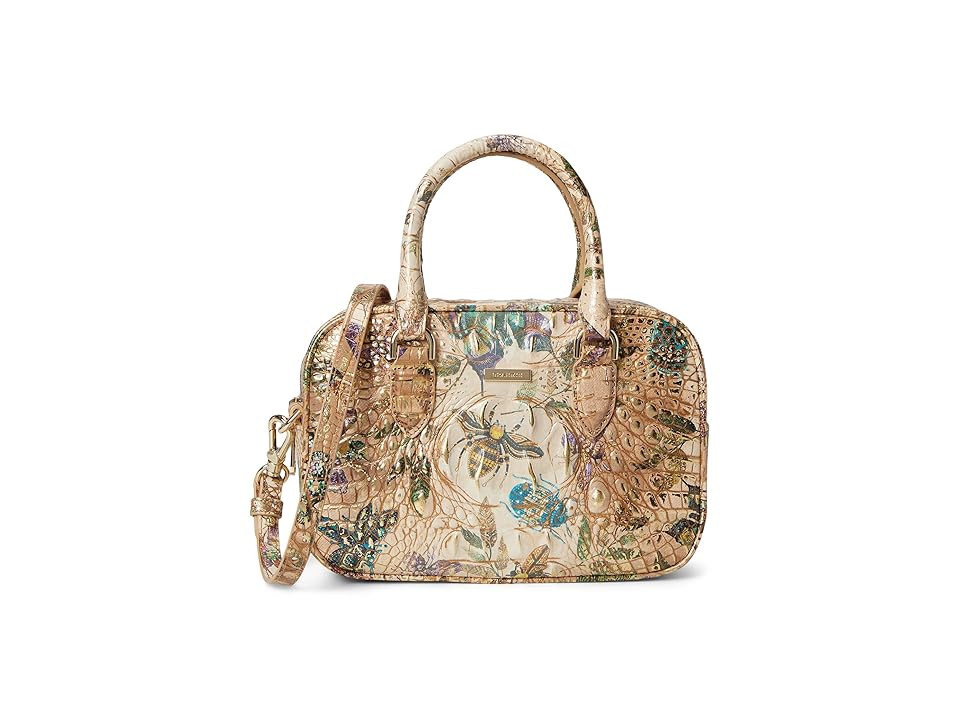 Brahmin Mara Satchel Women's Handbags Hill Garden, Leather | Zappos
