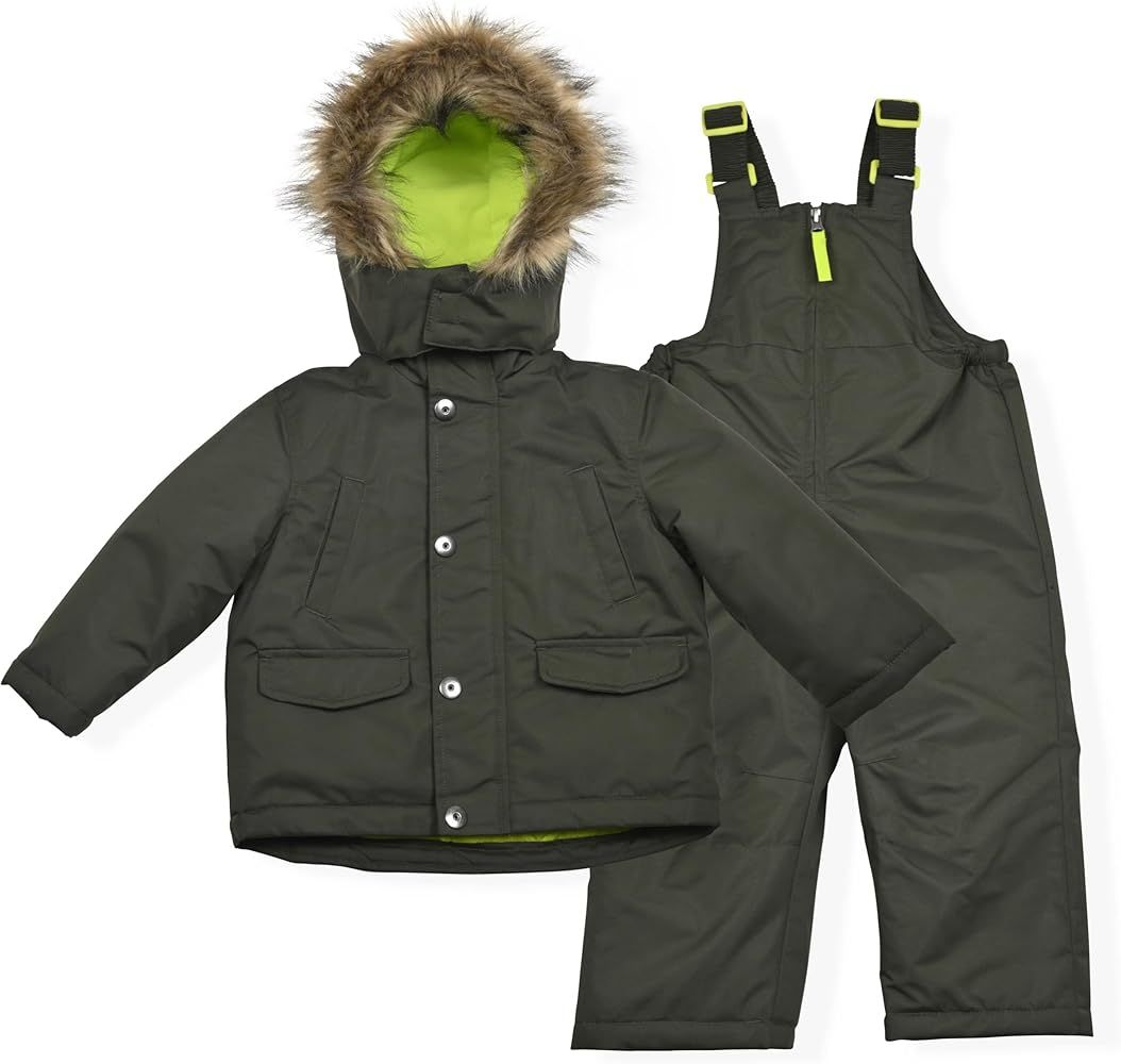 Arctic Quest Infant & Toddler Boys Ski Jacket and Snowbib Snowsuit Set | Amazon (US)