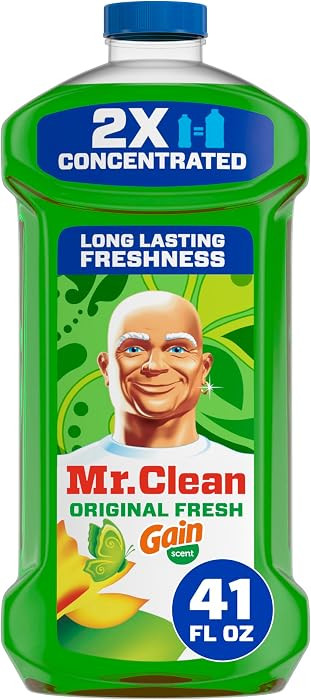 Mr. Clean All Purpose Cleaner, Floor Cleaner for Mopping Home, Bathroom, & Kitchen, Cleaning Liqu... | Amazon (US)