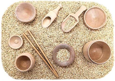 SimplytoPlay Sensory Bin Tools, Montessori Toys for Toddlers, Waldorf Toys, Wooden Scoops and Ton... | Amazon (US)