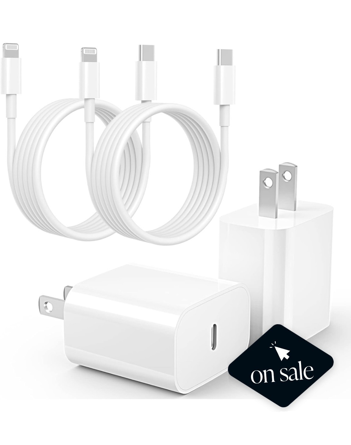 2 pack of fast chargers, 6Ft long cord on sale now! 

#LTKSaleAlert #LTKmomlife #LTKTravel