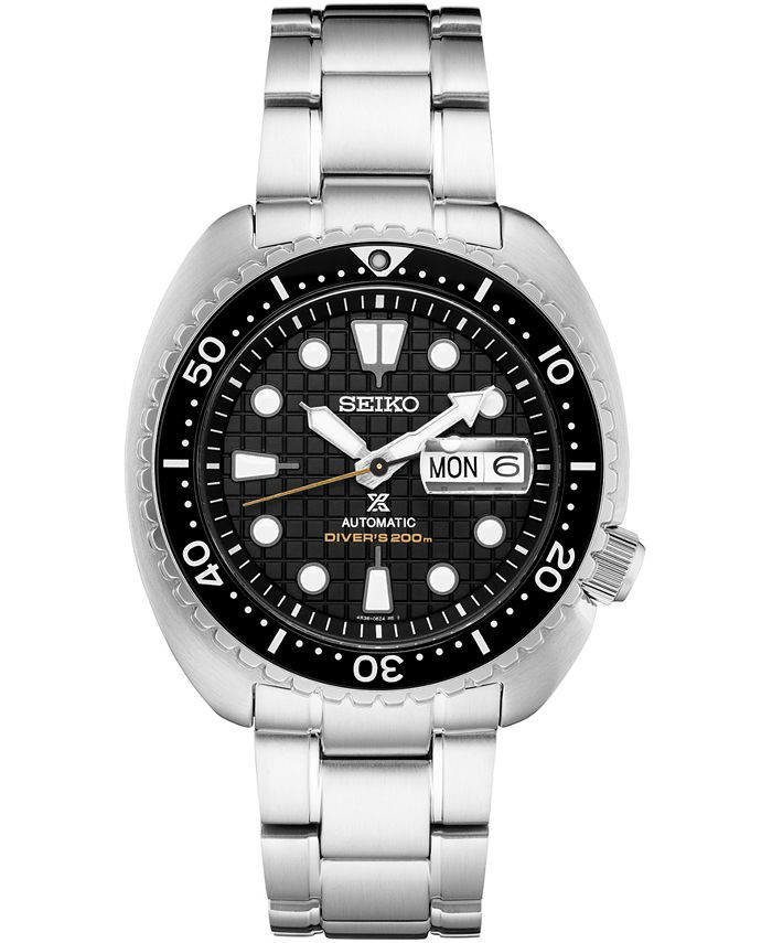 Seiko Men's Automatic Prospex King Turtle Stainless Steel Bracelet Watch 45mm & Reviews - All Wat... | Macys (US)
