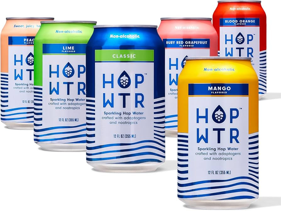 HOP WTR - Sparkling Hop Water - Variety Party Pack (12 Pack) - NA Beer, No Calories or Sugar, Low... | Amazon (US)