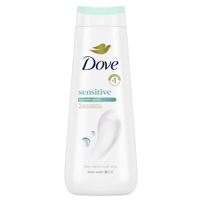 Dove Sensitive Skin Body Wash Gentle Hypoallergenic Formula 24hr Lotion-Soft Skin - 20 fl oz | Target