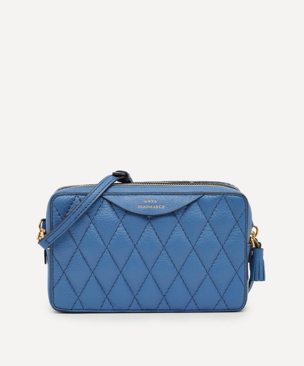 Quilted and Snake Print Leather Double Zip Cross-Body Bag | Liberty London (UK)