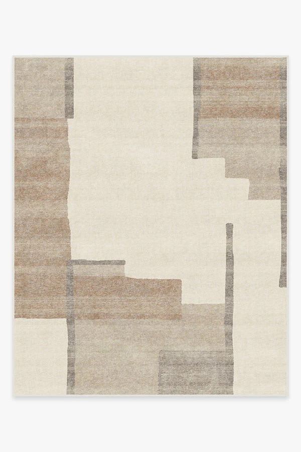 Haylan Ivory & Copper Flatwoven Rug | Ruggable