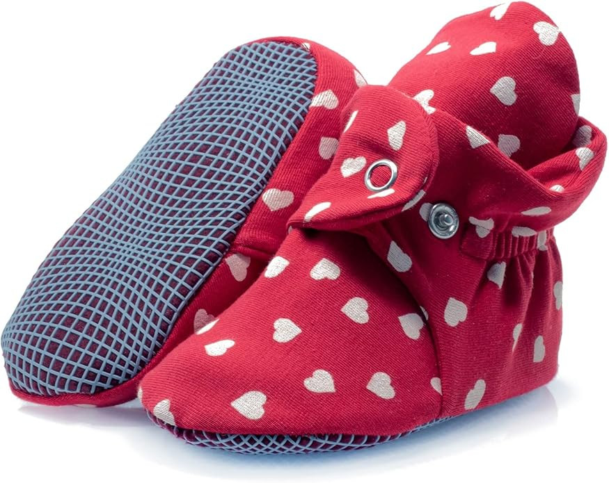 Organic Cotton Baby Booties, Non Skid, Soft Sole, Stay On Baby Shoes, House Slippers for Baby Boy... | Amazon (US)
