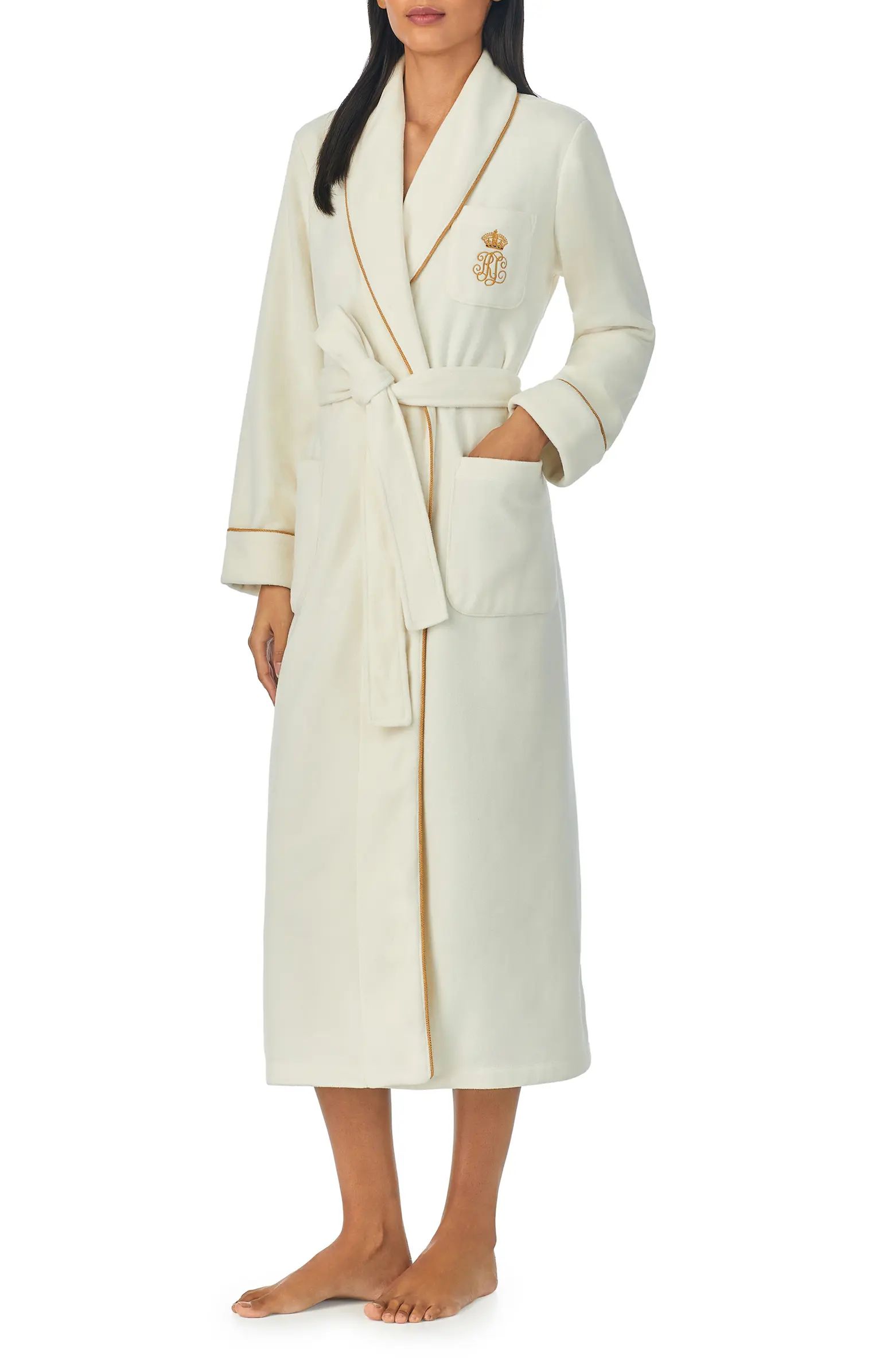 Recycled Polyester Fleece Robe | Nordstrom