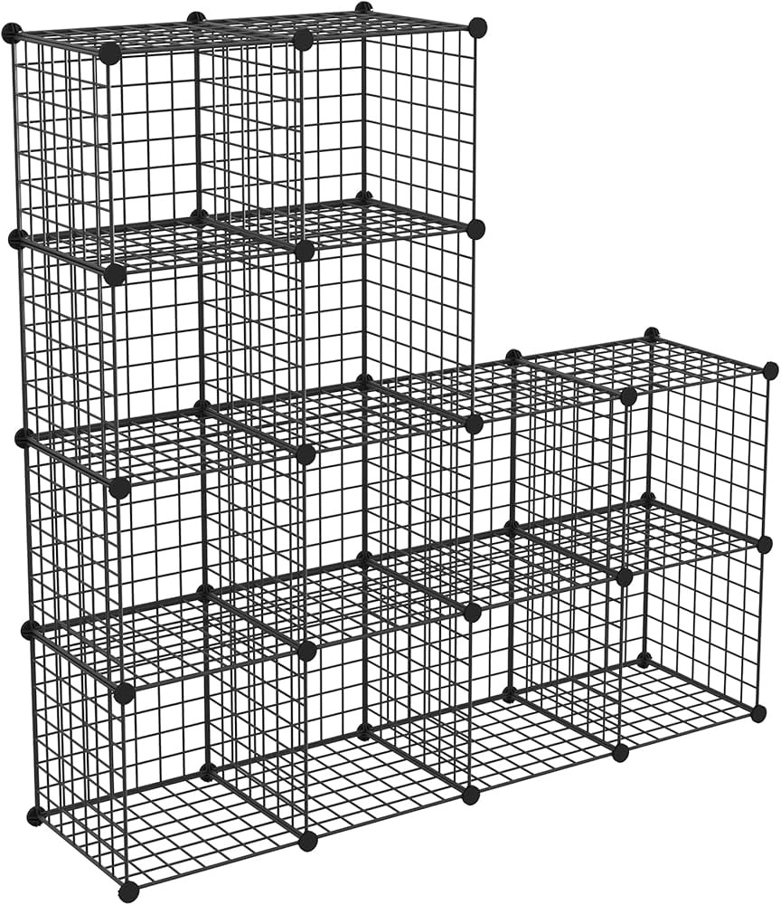 HUBSON Wire Cube Storage Organizer, Book/Toy/Craft/Potted Plants and petCloset Organizers and Sto... | Amazon (US)