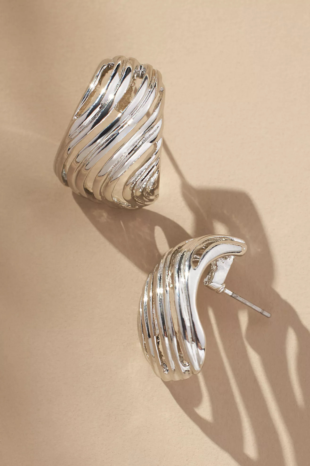 The Restored Vintage Collection: Ridged Post Earrings | Anthropologie (US)