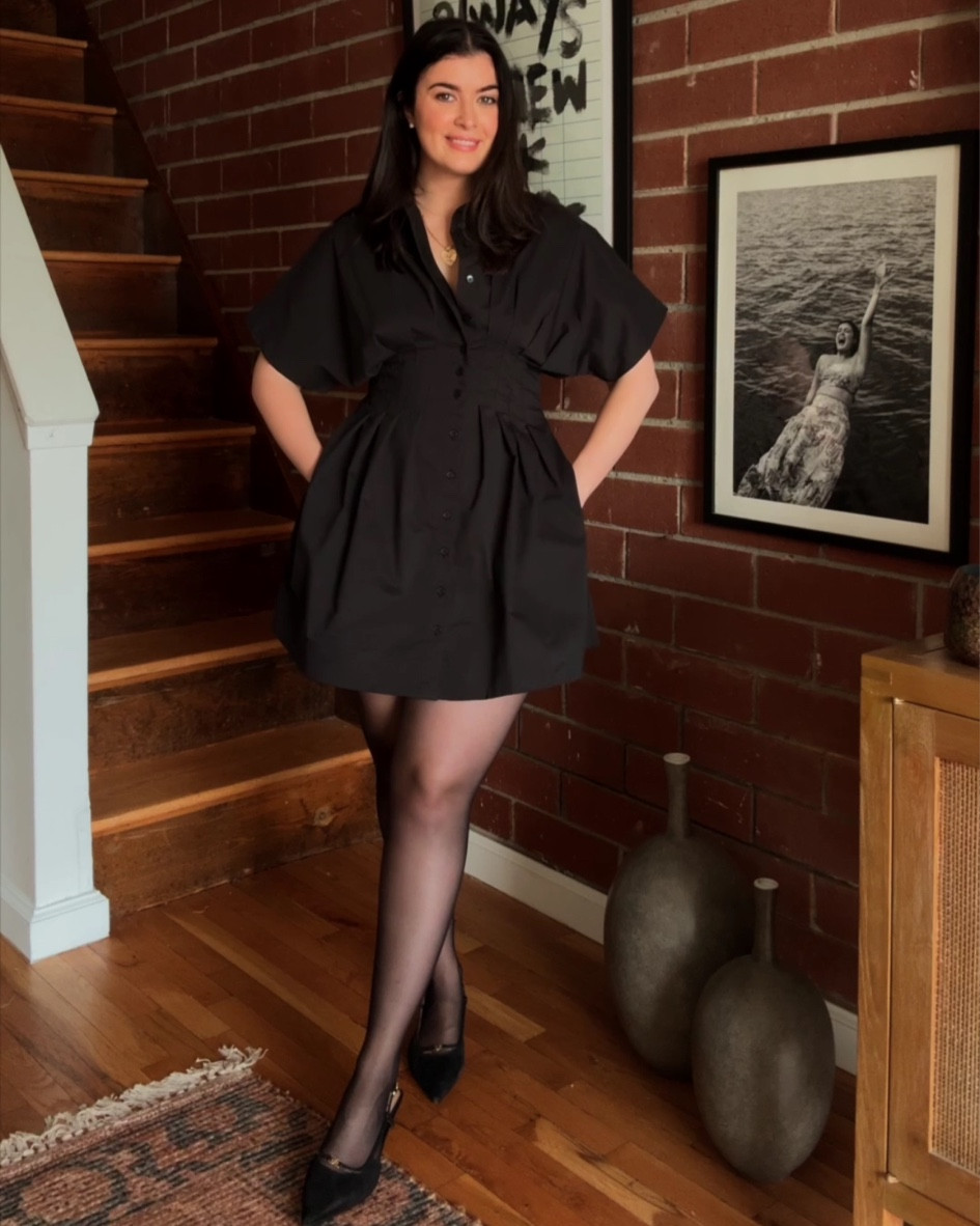 The most flattering mini dress!! I wear size Small 