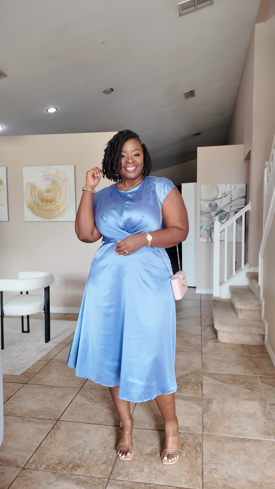 Beautiful satin midi dress from Amazon! 😍 I’m wearing an XL 

#LTKFindsUnder50 #LTKPlusSize #LTKMidsize