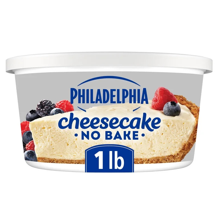 Philadelphia No Bake Cheesecake Filling, 1 Tub, for Quick and Easy Desserts, Original, No Artific... | Walmart (US)