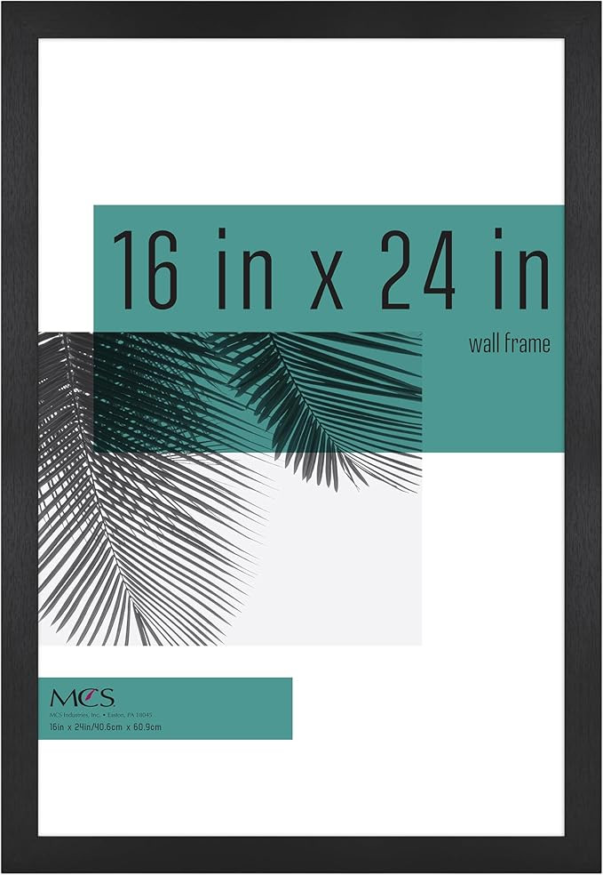 MCS Studio Gallery 16x24 Poster Frame Black Woodgrain, Vertical & Horizontal Wall Hanging Large P... | Amazon (US)