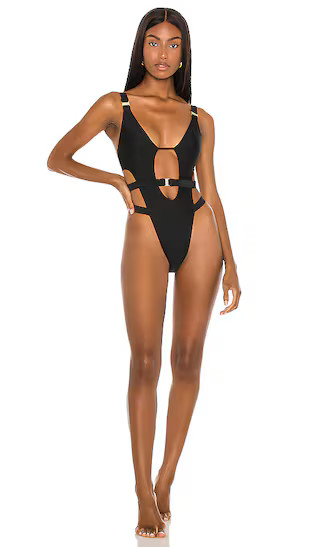 x REVOLVE Domico One Piece in Onyx | Revolve Clothing (Global)