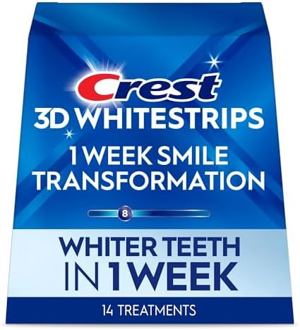 Crest 3D Whitestrips, 1 Week Smile Transformation, Whitestrips 3D White, Teeth Whitening Strip Ki... | Amazon (US)