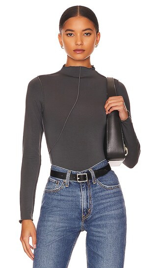 Zane Top in Deep Grey | Revolve Clothing (Global)