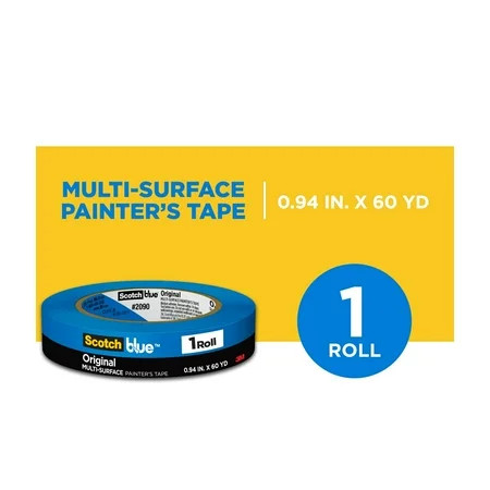 Scotch Blue Painter's Tape, 0.94 in. x 60 yd., 1 Pack, Original Multi-Surface, Paint Supplies | Walmart (US)